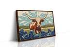 Texas Icon – Longhorn and Bluebonnets Pop Art
