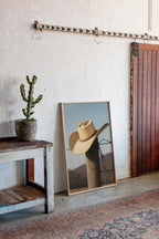 Cowboy Hat on Fence Post
