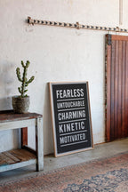 Fearless Motivated Kinetic Bold Text Art