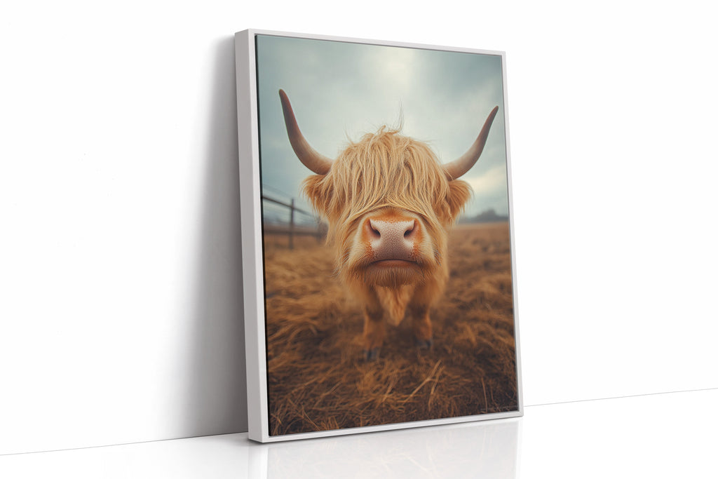 Golden Fluff and Attitude Highland Cow