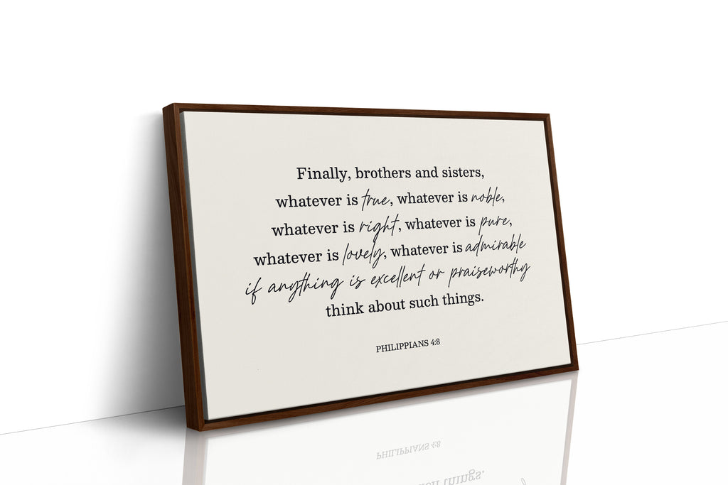 Think on These Things Philippians 4:8 Print
