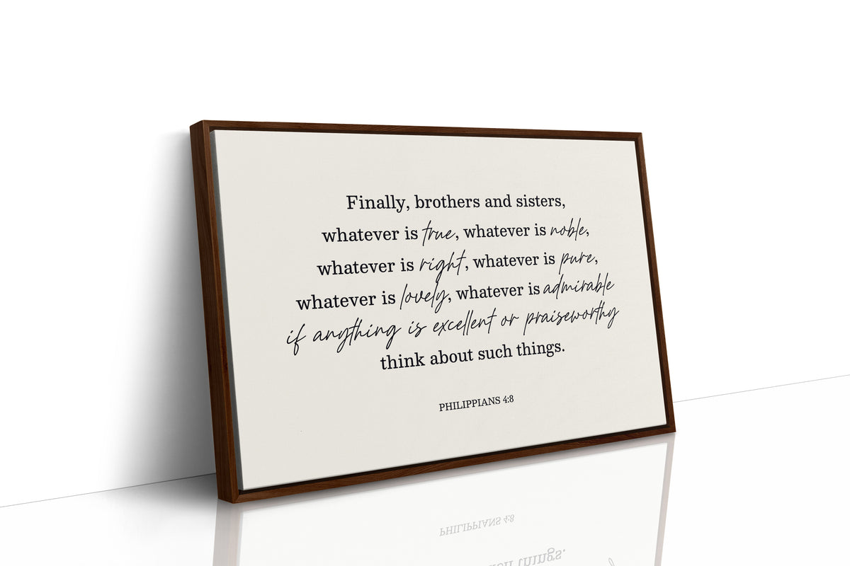 Think on These Things Philippians 4:8 Print