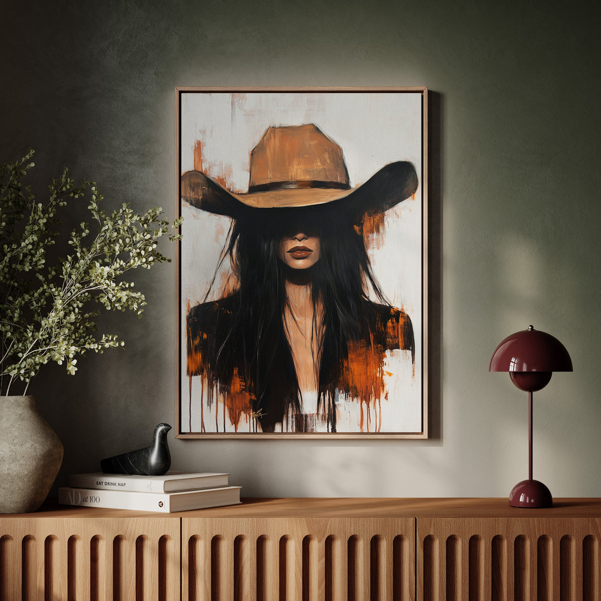 The Silent Outlaw – Western Cowgirl Canvas Art