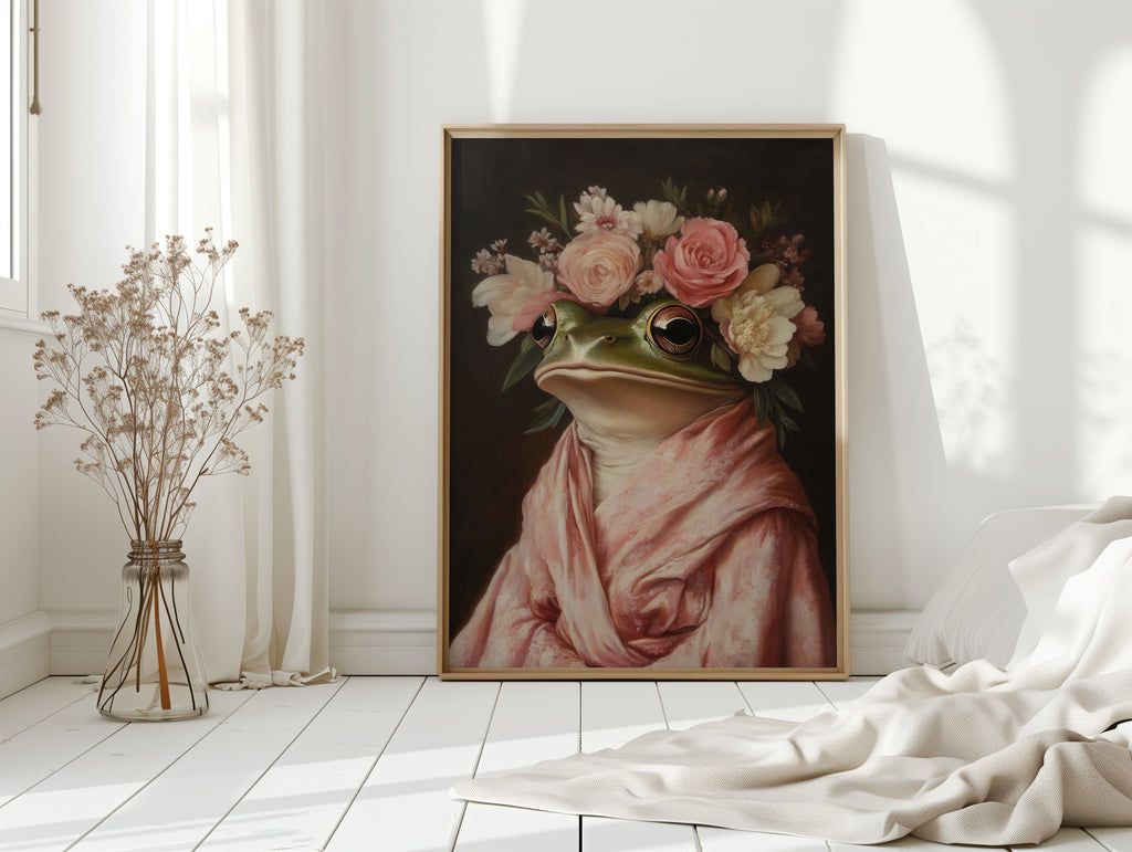 Frog Royalty in Bloom