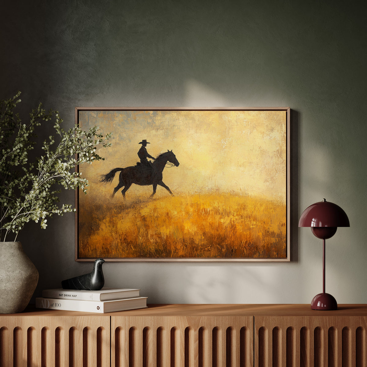 Cowboy in the Golden Haze
