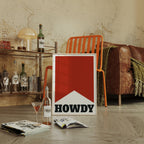 Howdy Western Banner Print