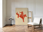 Retro Rodeo Cowboy Print