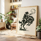 Cowboy Gunfire in the Dust