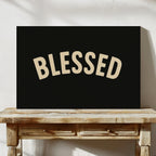 Blessed Minimalist Arch Text Print
