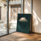Lonely Cloud in Deep Teal Sky