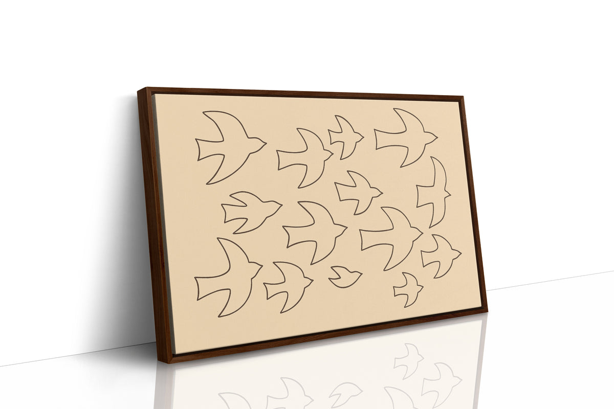Minimalist Birds in Flight