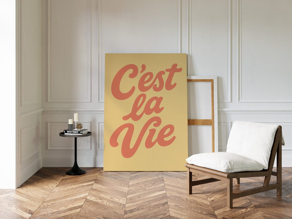 C’est La Vie Retro Wall Art