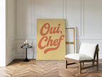 Oui Chef Kitchen Wall Art