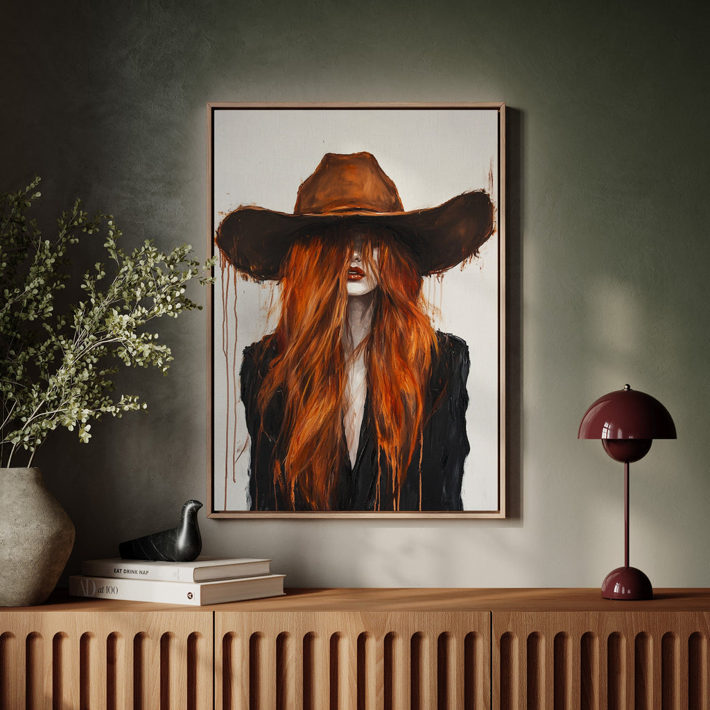 The Firebrand – Western Cowgirl Canvas Art