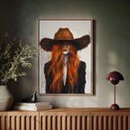 The Firebrand – Western Cowgirl Canvas Art