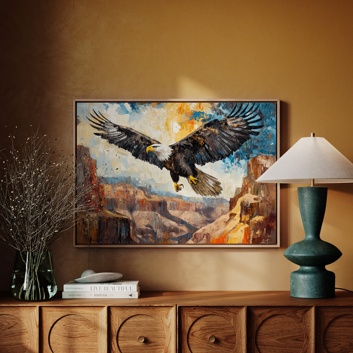 Majestic Eagle Over Painted Canyons