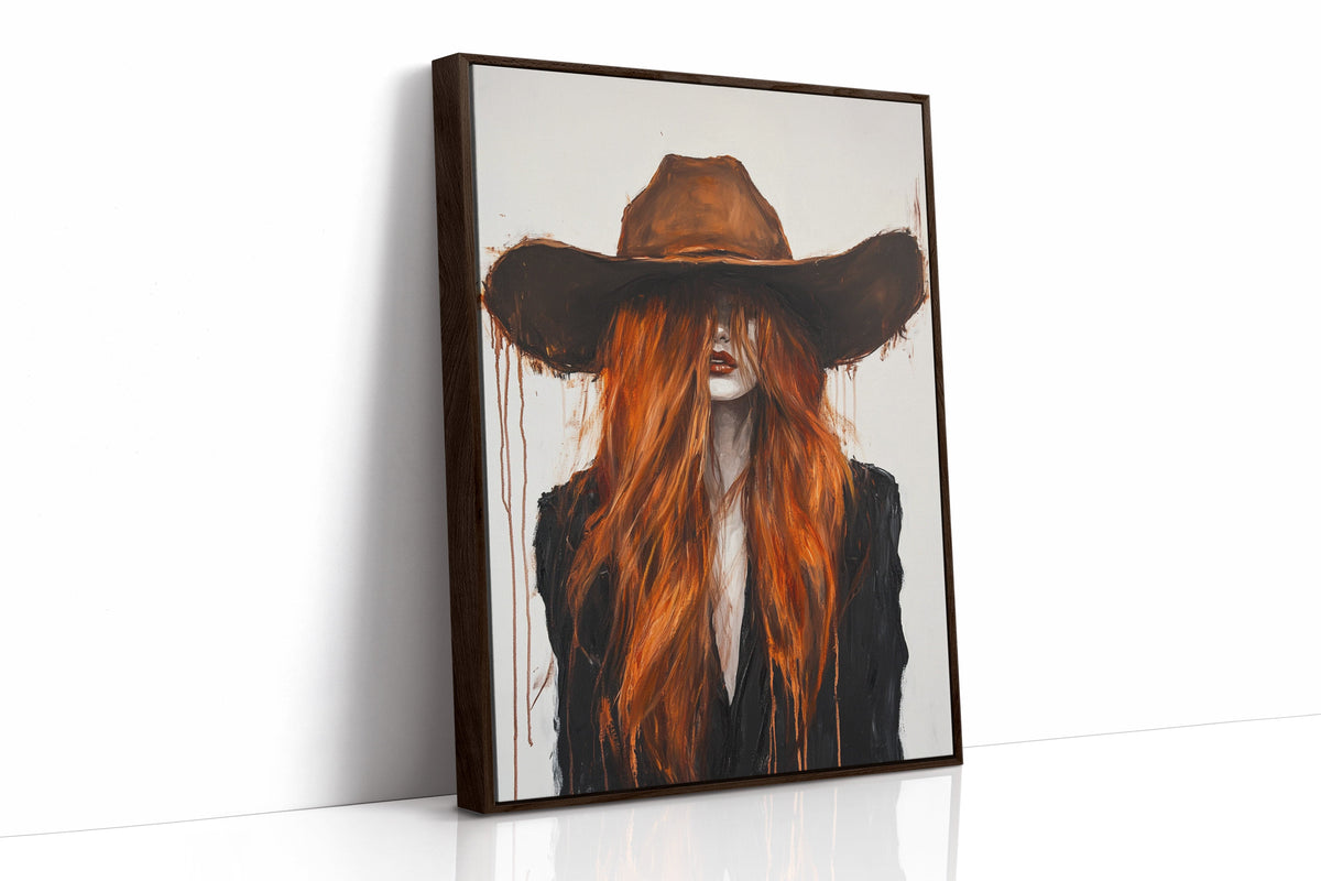 The Firebrand – Western Cowgirl Canvas Art