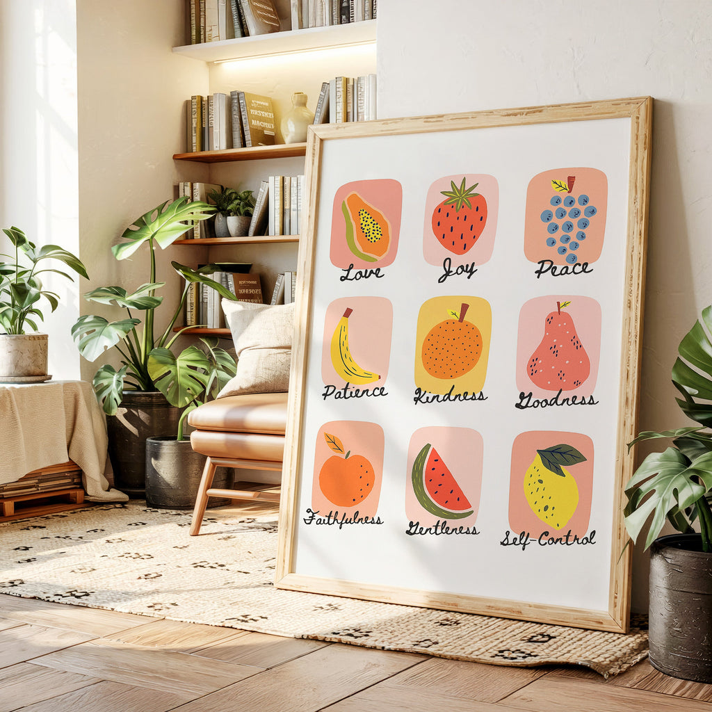 Fruits of the Spirit Illustrated Print