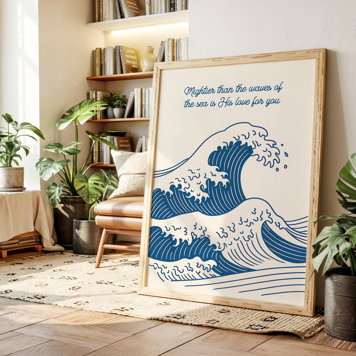 Mightier Than the Waves Ocean Print