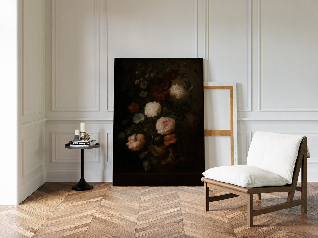 Baroque Vase of Blushing Petals
