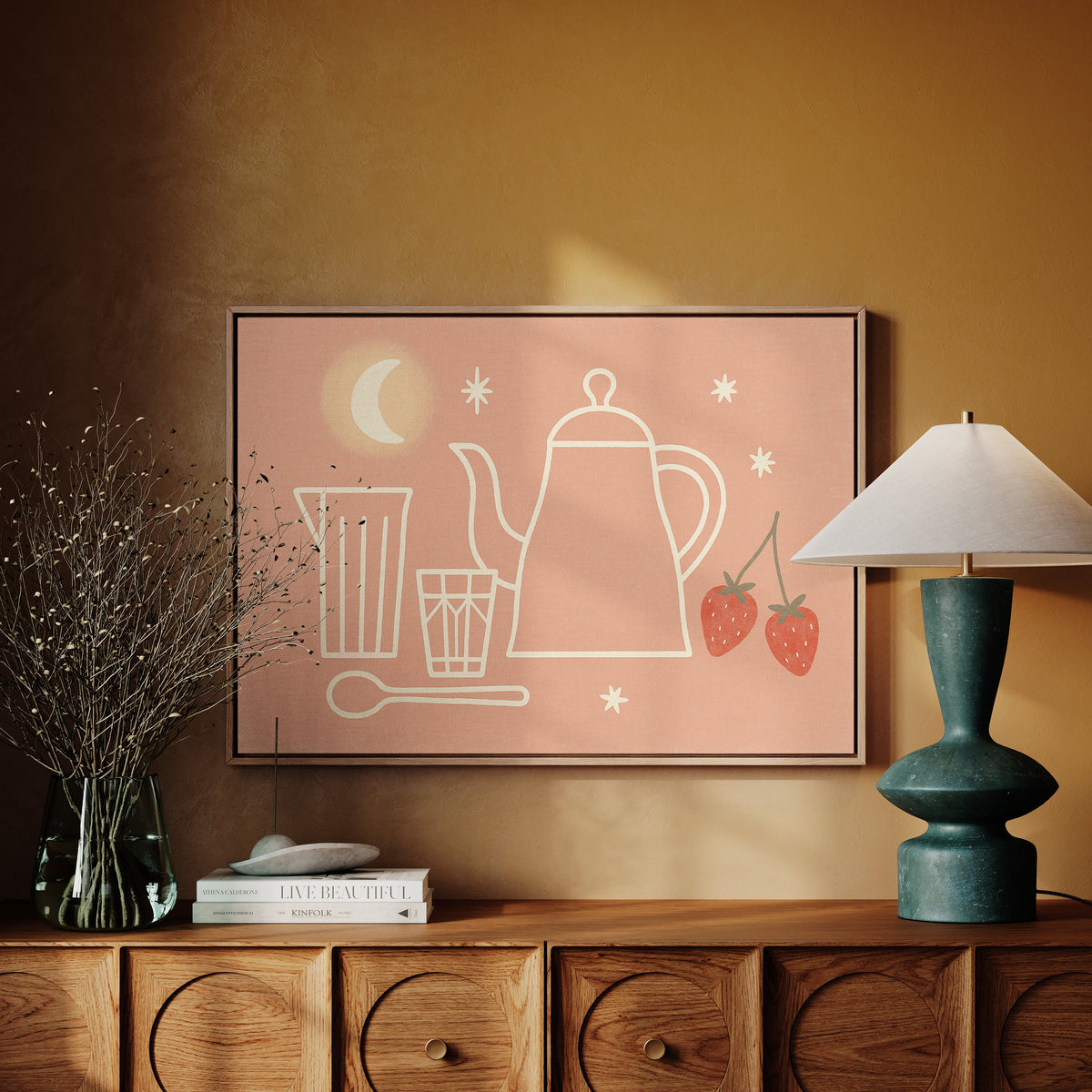 Moonlit Tea and Strawberries