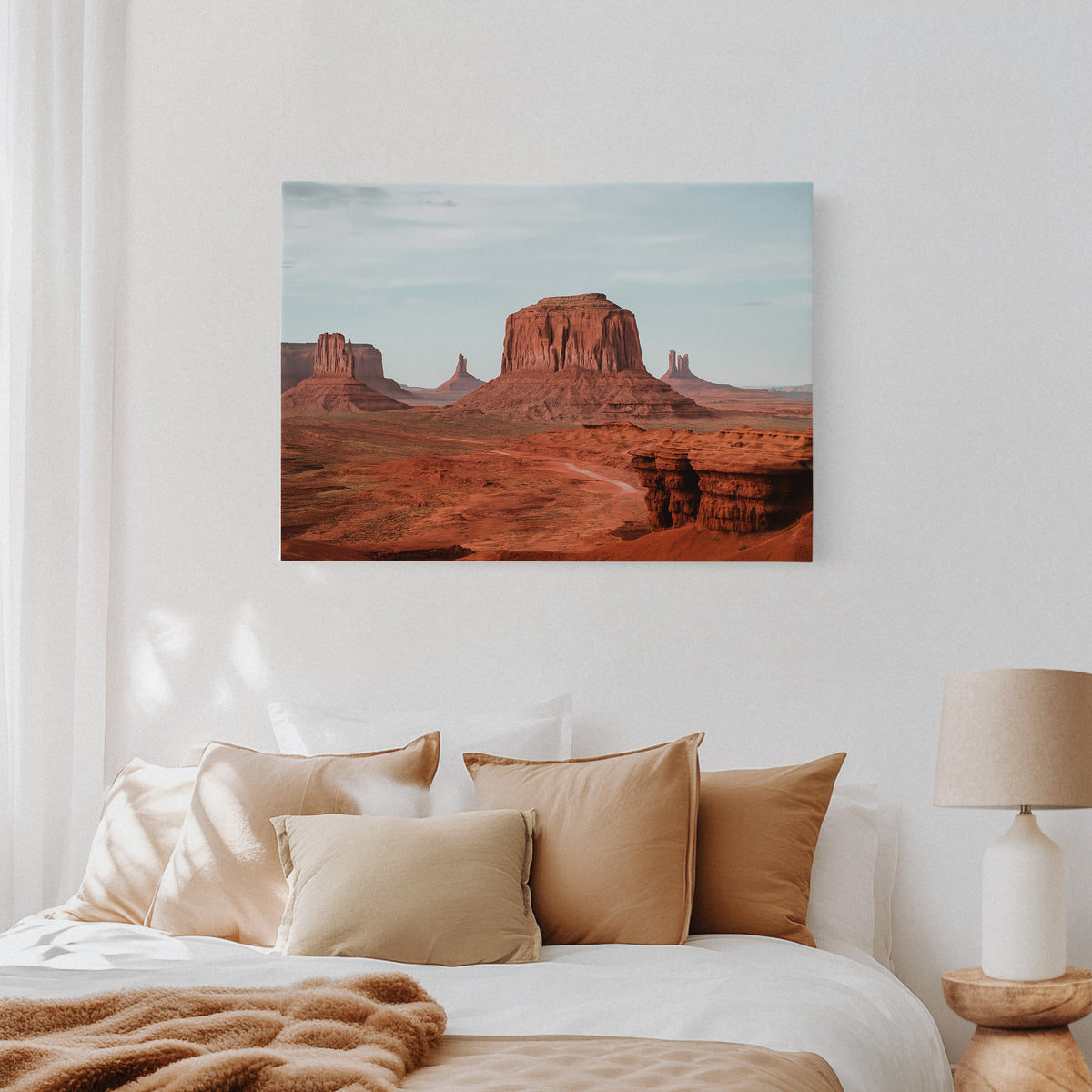 Monument Valley Buttes Under Open Sky