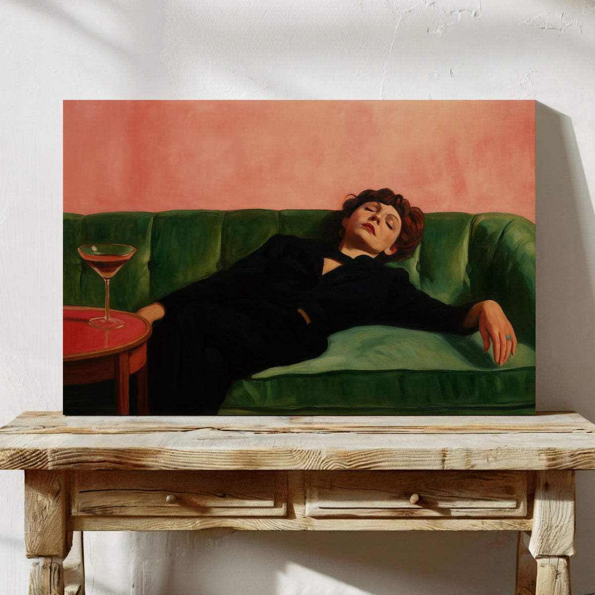After the Last Sip on a Velvet Couch