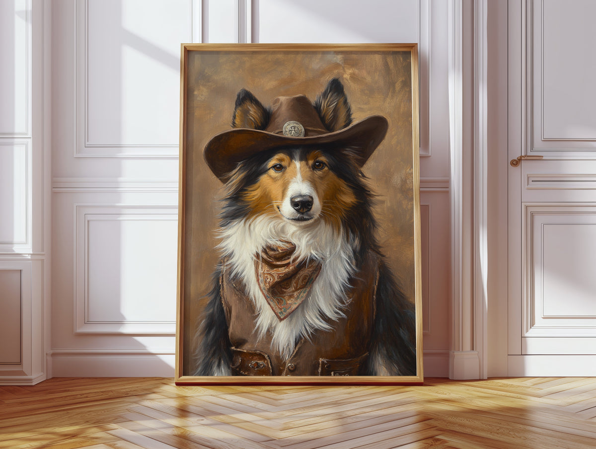 Rough Collie Sheriff of the High Plains