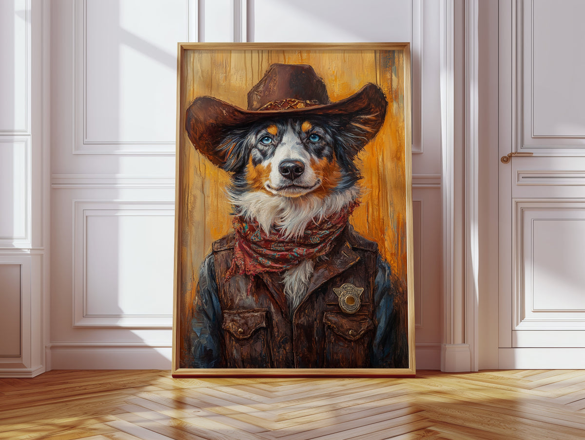 Australian Shepherd Cowboy Deputy