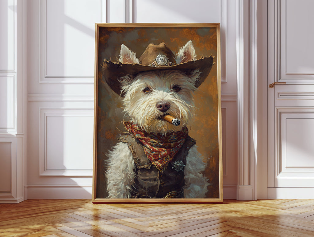 West Highland White Terrier Gunslinger