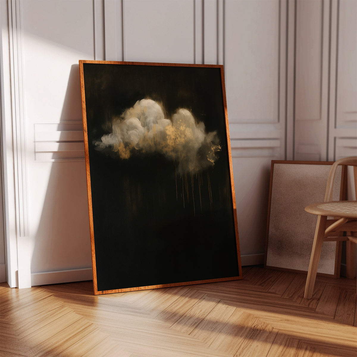Gold Rain Beneath a Quiet Cloud