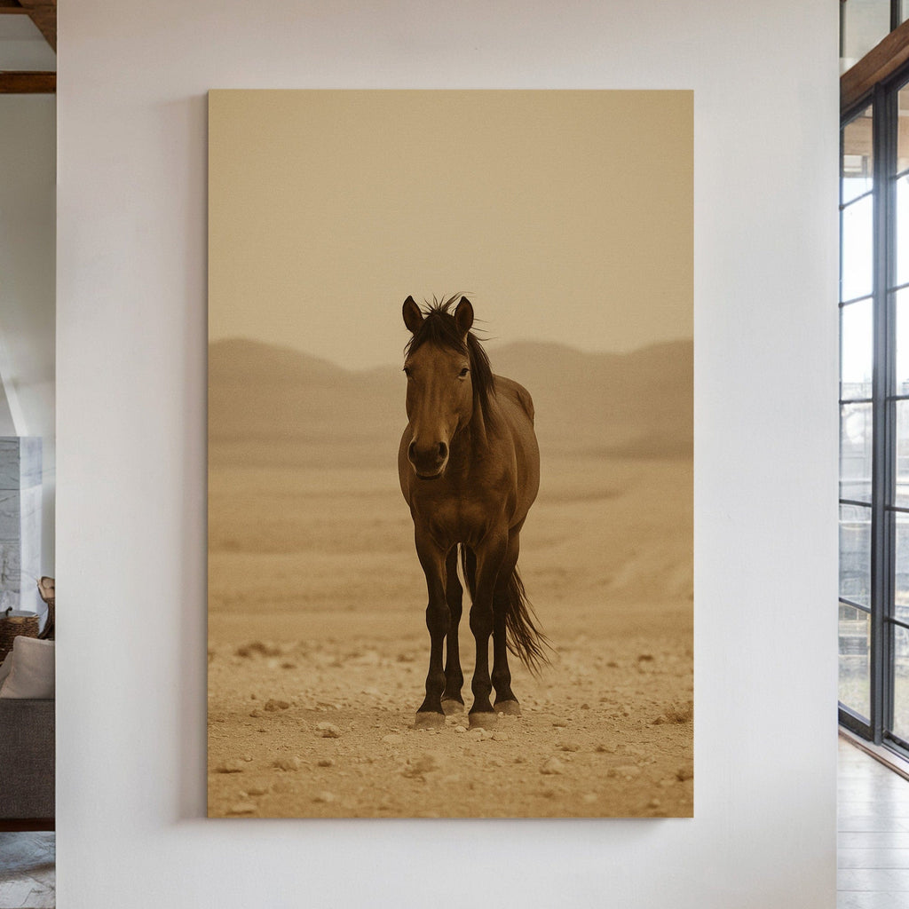 Lone Desert Mustang