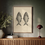 Two Fish Vintage Loaves and Fishes Symbol