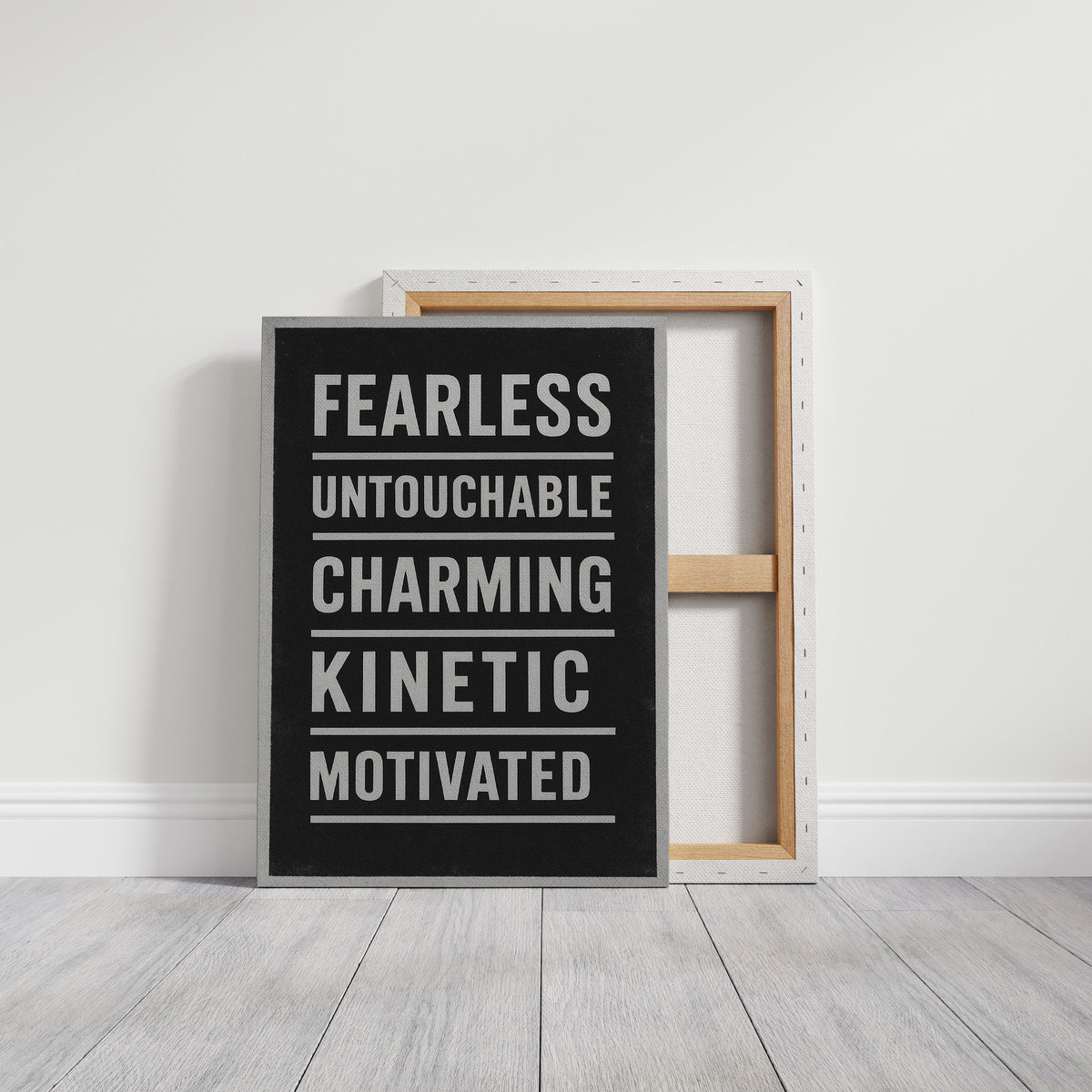 Fearless Motivated Kinetic Bold Text Art
