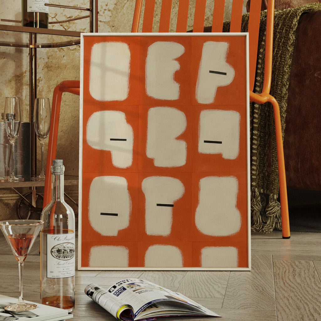 Minimal Shapes on Burnt Orange Grid