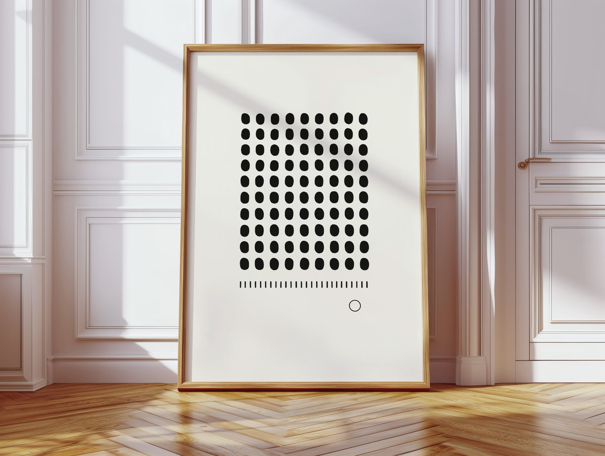 The Ninety-Nine and the One Minimalist Print