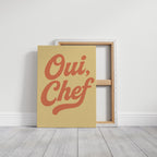 Oui Chef Kitchen Wall Art