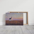 Prairie Moon Chapel Canvas – Minimalist Country Church Wall Art