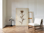 Vintage Thistle Botanical Print – Rustic Western Floral Wall Art
