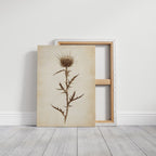 Vintage Thistle Botanical Print – Rustic Western Floral Wall Art