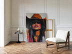 Sunkissed Heat – Bold Cowgirl Portrait with Fiery Palette