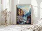 Echo Falls – Misty Canyon Waterfall Landscape