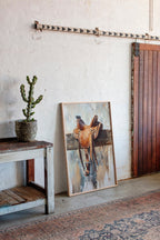 Resting Leather – Western Saddle on Fence Painting