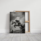 “Airtime” – Black & White Show Jumping Photography Print