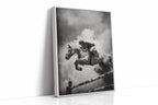 “Airtime” – Black & White Show Jumping Photography Print