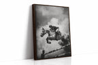 “Airtime” – Black & White Show Jumping Photography Print