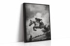 “Airtime” – Black & White Show Jumping Photography Print