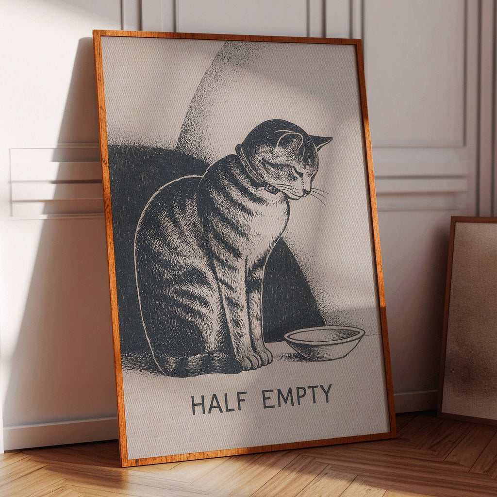 Half Empty Cat