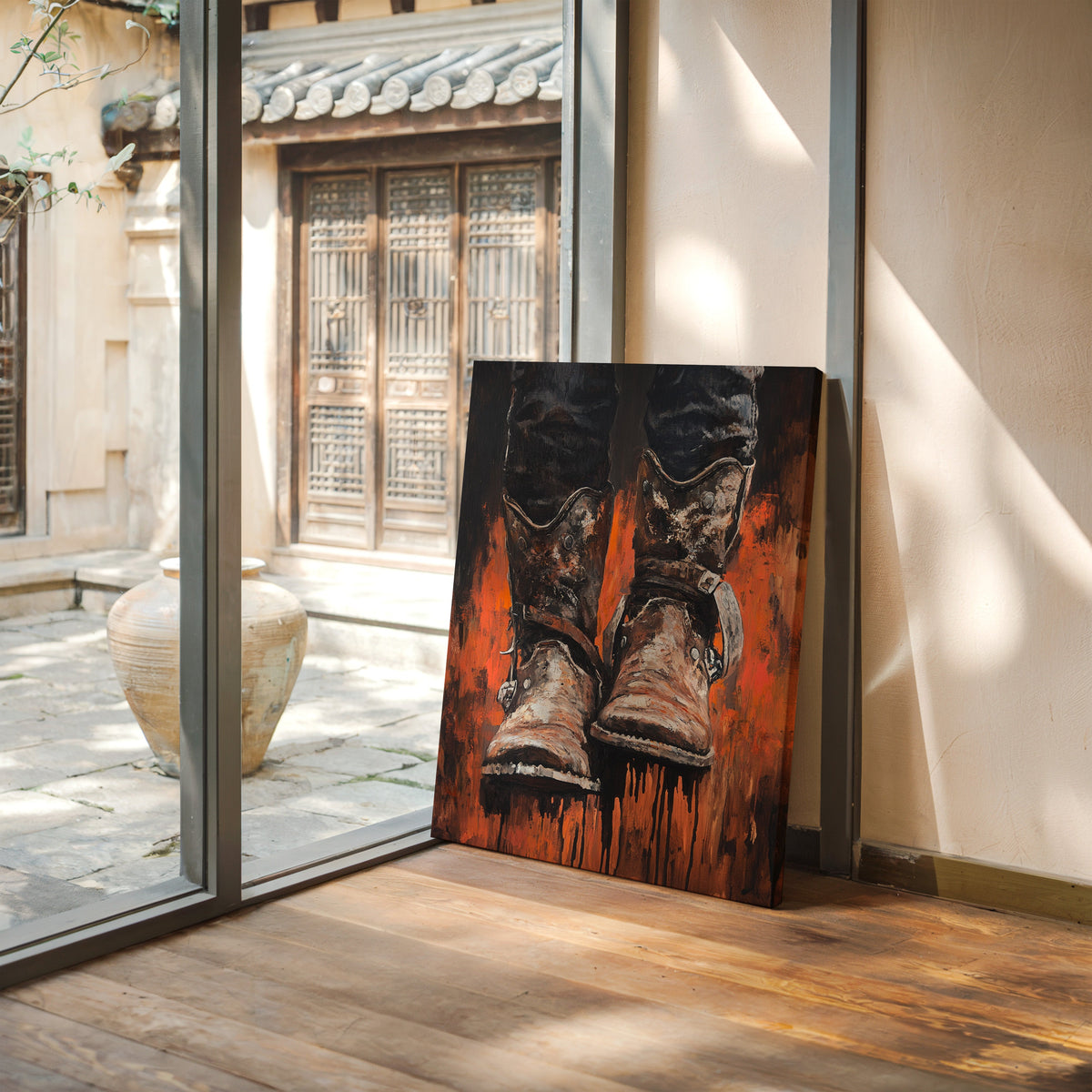 Burnt Leather Cowboy Boots