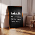 Yahweh Chalkboard Declaration